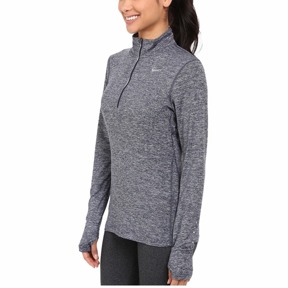 nike women's dry element half zip long sleeve running shirt